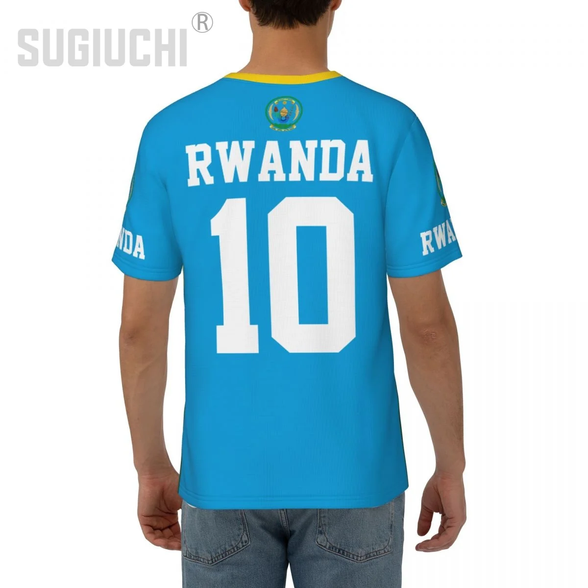 للجنسين الأمة تي شيرت رواندا العلم Rwandan تي شيرت للرجال النساء كرة القدم مشجعي كرة القدم الهدايا ملابس مخصصة المحملة