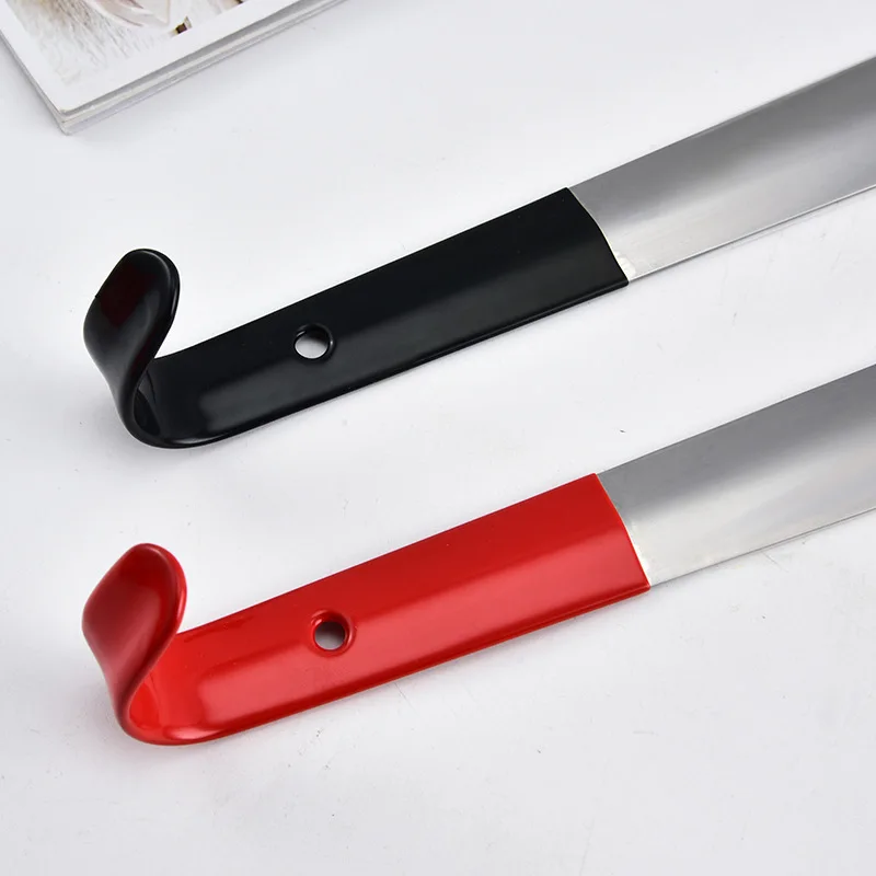 Corne à chaussures à Long manche de 42cm, cornes à chaussures en métal pour femme enceinte et personnes âgées, cuillère à chaussures pour la maison, pas de pliage, spatule à chaussures, 1 pièces