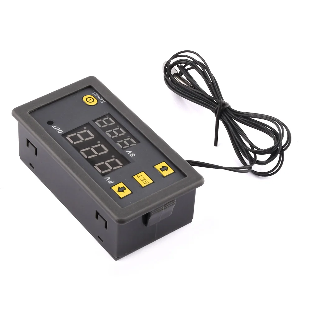 DC5V 5V 12V 24V Electronic Temperature Controller Heating Cooling Thermostat Control Switch Module NTC Waterproof Sensor Probe