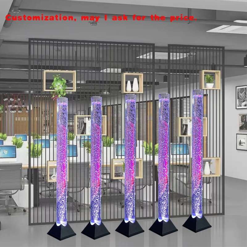 

custom.Indoor Wall in a Lobby Dancing Fire Bubble Wall and Bubble Light Tubes