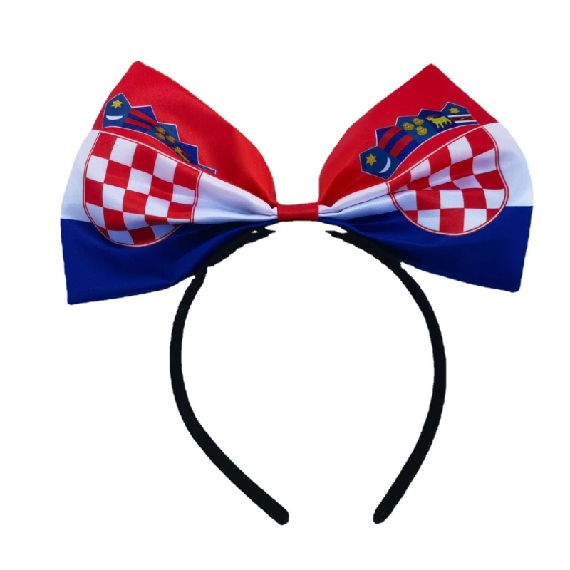 Patriotic Headband Bowknot Headwear for Day