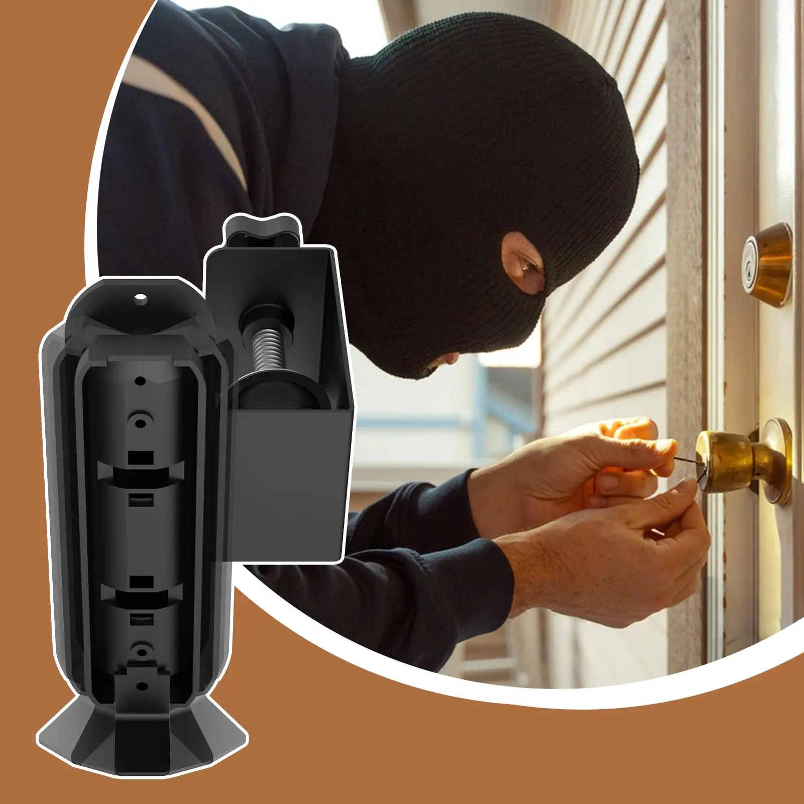 جرس الباب كاميرا جبل قابل للتعديل جرس باب يتضمن شاشة عرض فيديو حامل لا الحفر في الهواء الطلق حامل كاميرات مراقبة عالي الجودة للأمن النوم غرفة الأعمال المنزل