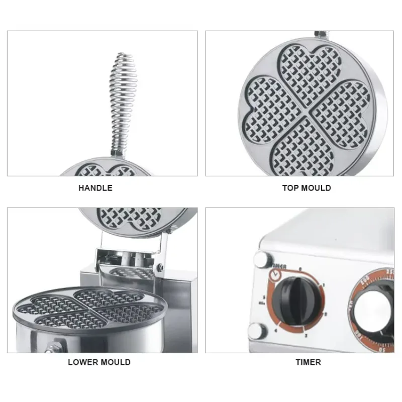 حار بيع 220 فولت الولايات المتحدة التوصيل نوع معدات المطبخ التجارية صانع الوافل الكهربائية الصغيرة مع شكل مربع مربع صانع الوافل الصغير