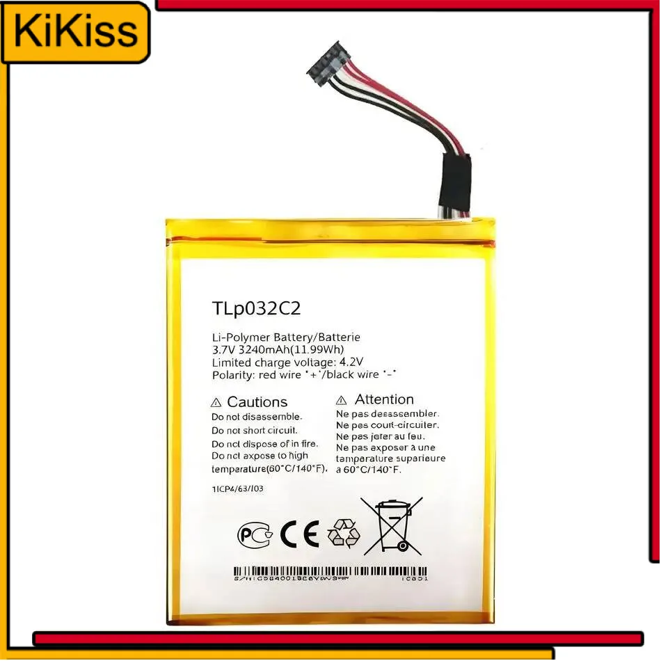 

Tlp032cc For Alcatel One Touch Pixi 8 8.0 3G 9005X OT-9005X Mobile Phone Battery Reliable Replacement 3240Mah