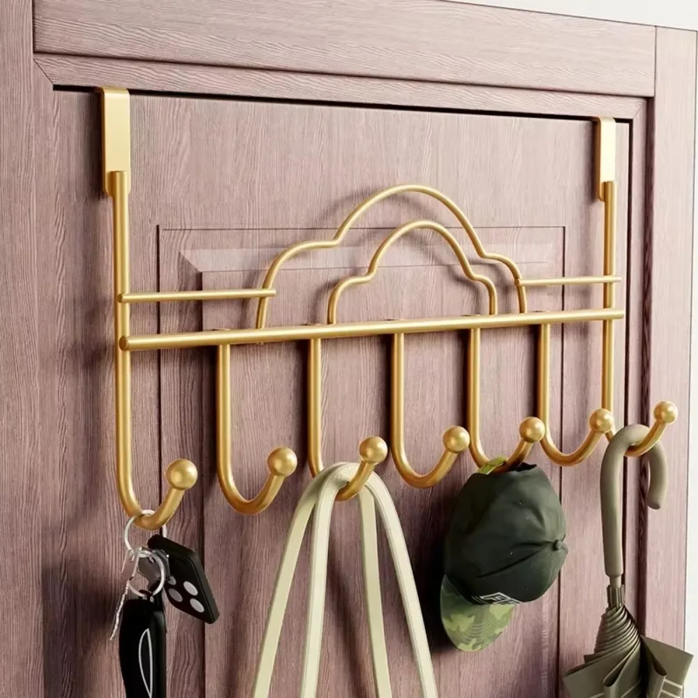 HOT Heart Clouds Shaped Door Behind Hook Storage Wall Hanging Clothes Hanger Hook Punch-free Hanger Home Organizer Door Hooks image 2