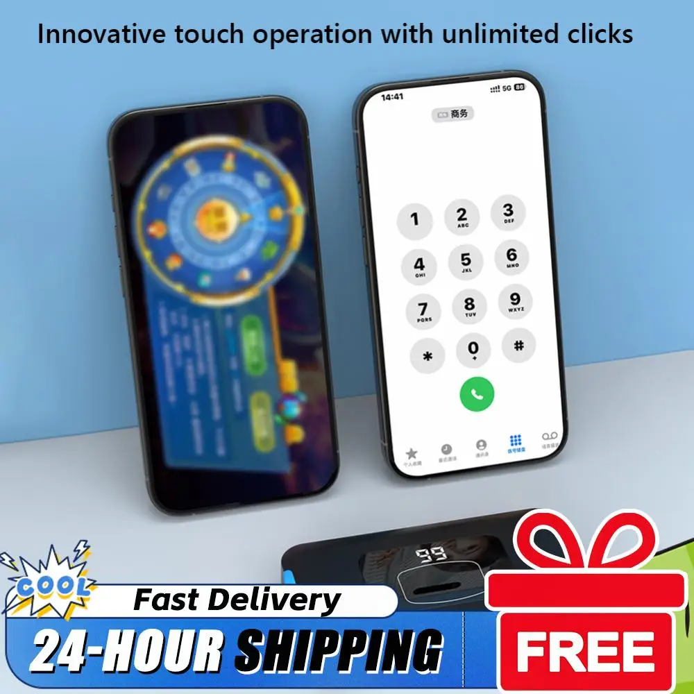 

Беспроводной автоматический кликер для смартфона, Bluetooth-совместимый, с 199 режимами настройки, физический таппер для экрана для прямых трансляций и игр