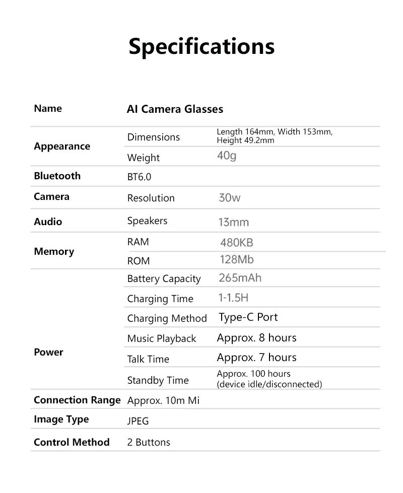 Lenovo Smart-Brille 800W 4K Kamera Musik-Sonnenbrille Kopfhörer Kabelloses Bluetooth-Headset Sprachübersetzungs-Sonnenbrille – Detail 16
