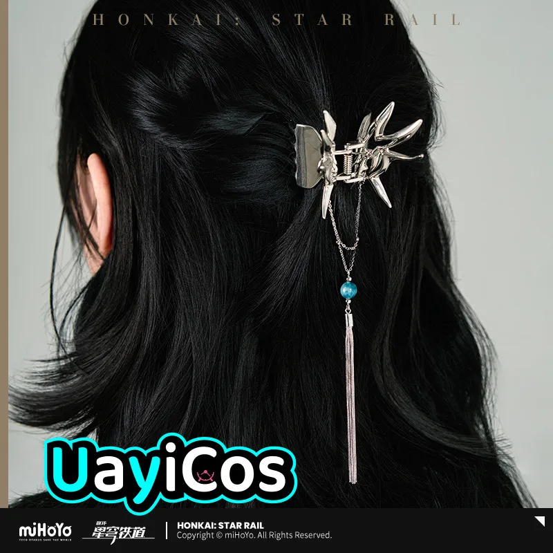 

Original Feixiao Honkai Star Rail Vintage Metal Hairpin Headdress Hair Accessories Woman Girls Jewelry Accessories Anime Game T