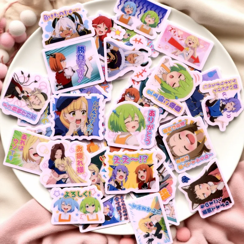 40pcs  lime Taoshite 300-nen, Shiranai Uchi ni Level Max ni Nattemashita2-3cm diy cute STICKER