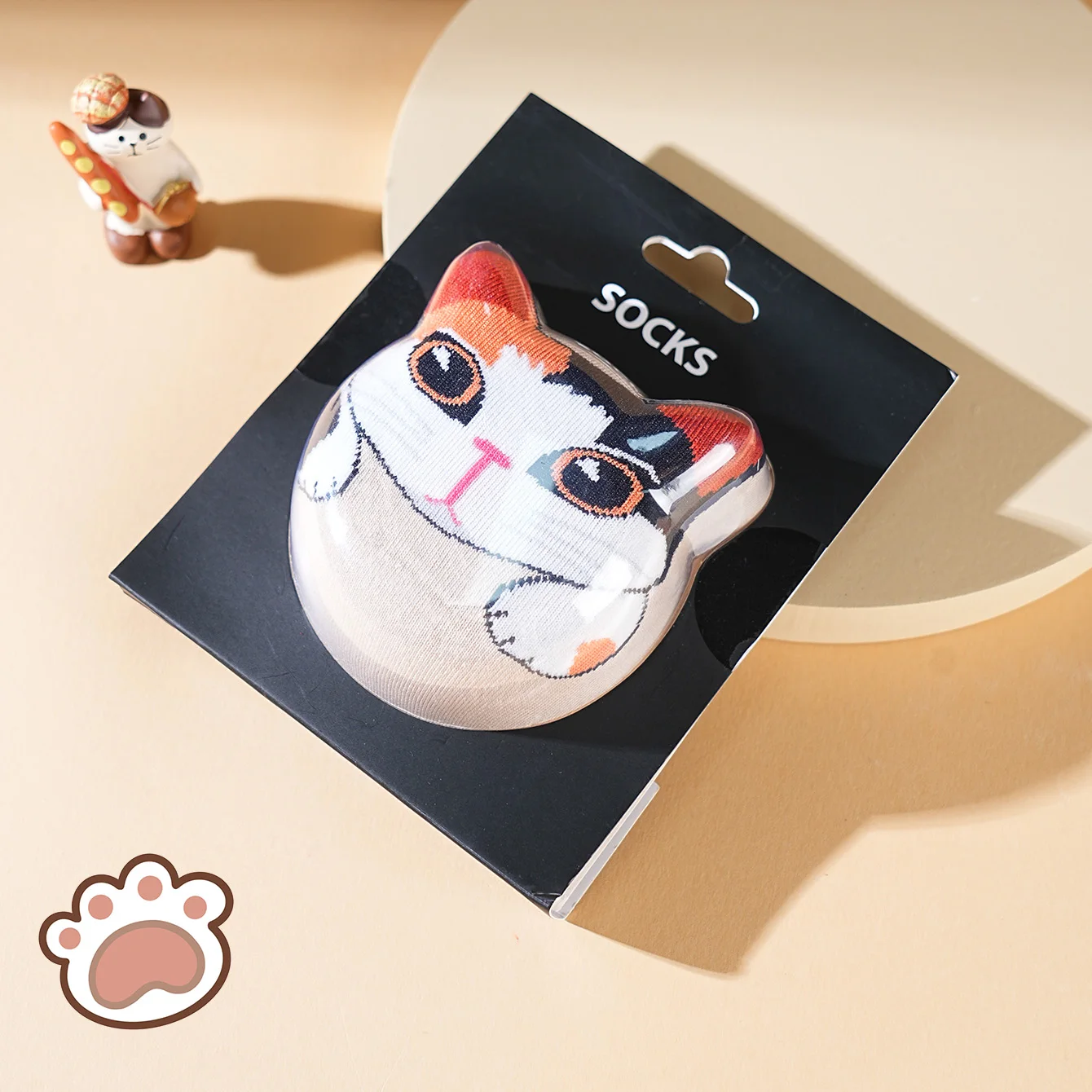 1 par de meias de cano médio para homens e mulheres, novidade e divertida, meias coloridas de caixa de presente de gato animal, estilo moderno europeu e americano, confortáveis e respiráveis, presentes de novidade casual de festa, dia dos namorados, natal, papai noel, outono e inverno, meias fofas e divertidas para todas as estações