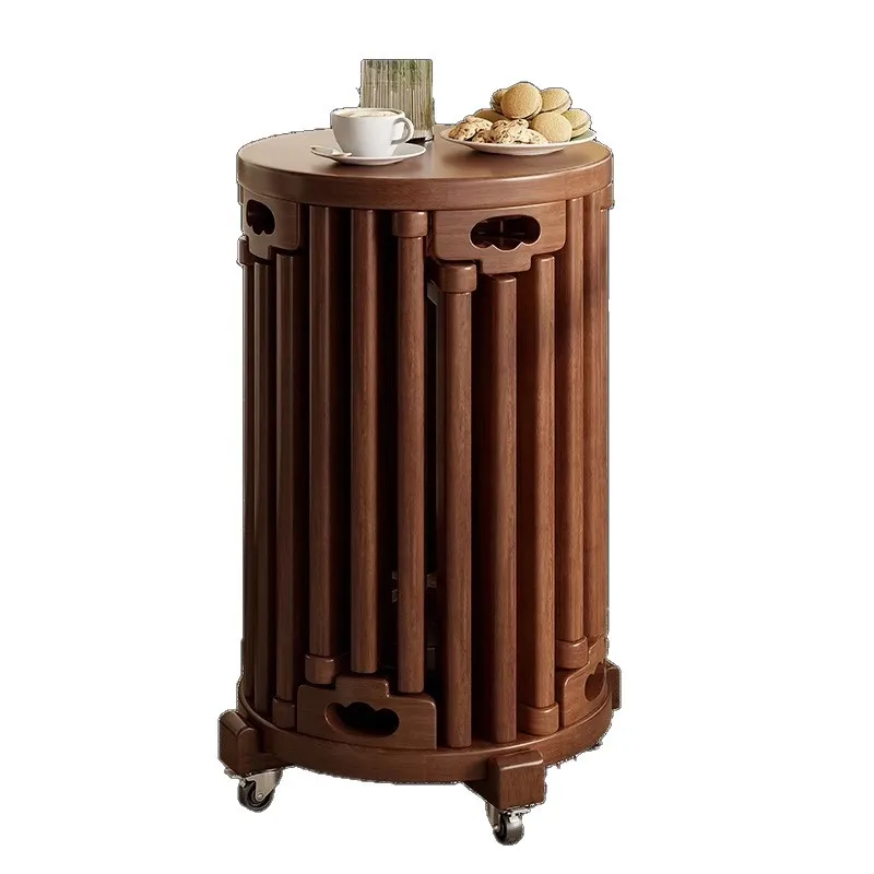 

Six-in-one solid wood stool, stackable, with pulley, household, modern simple stacking combination stool