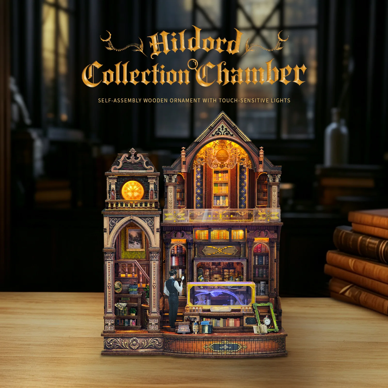 DIY Wooden Hildord Collection Chamber Cottage Figurines Miniatures Kits Mini Casa for Friends Birthday Gifts Home Decor Crafts