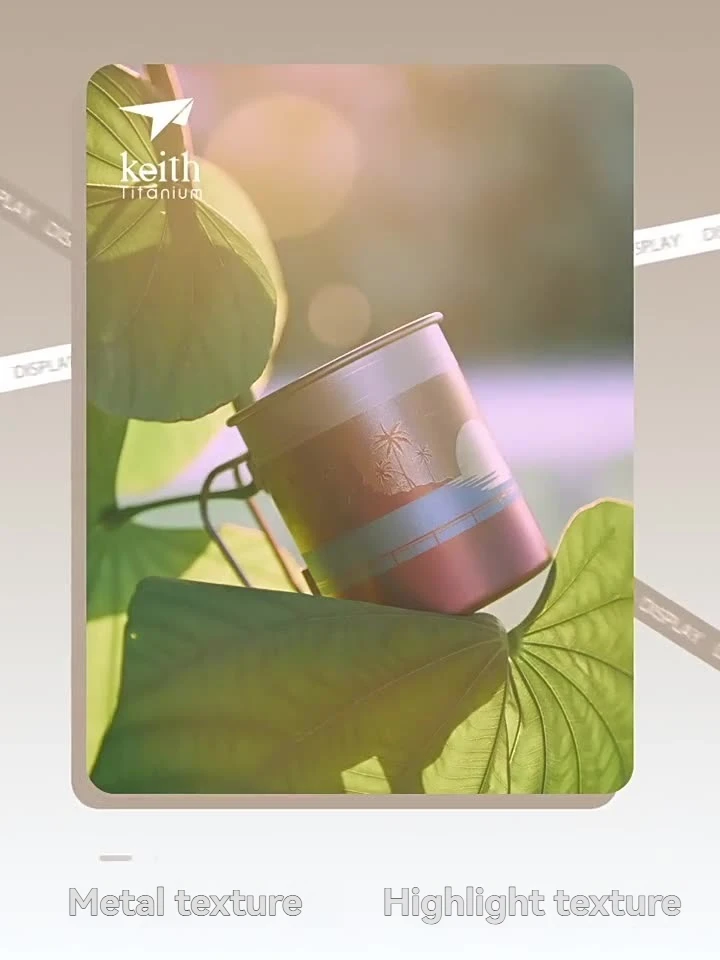 

Large capacity pure titanium straw cup, new sports casual cup, heat-resistant and heat-resistant with straw water cup