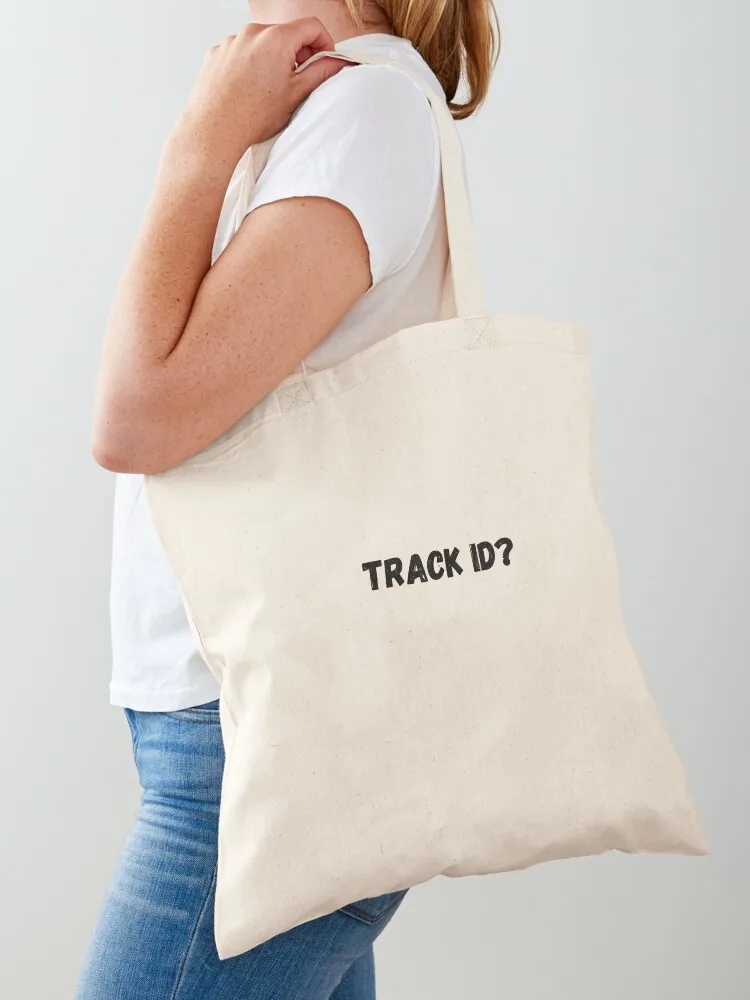 Track ID Electronic Music Tote Bag tote bag men Canvas shopping bags foldable great bag