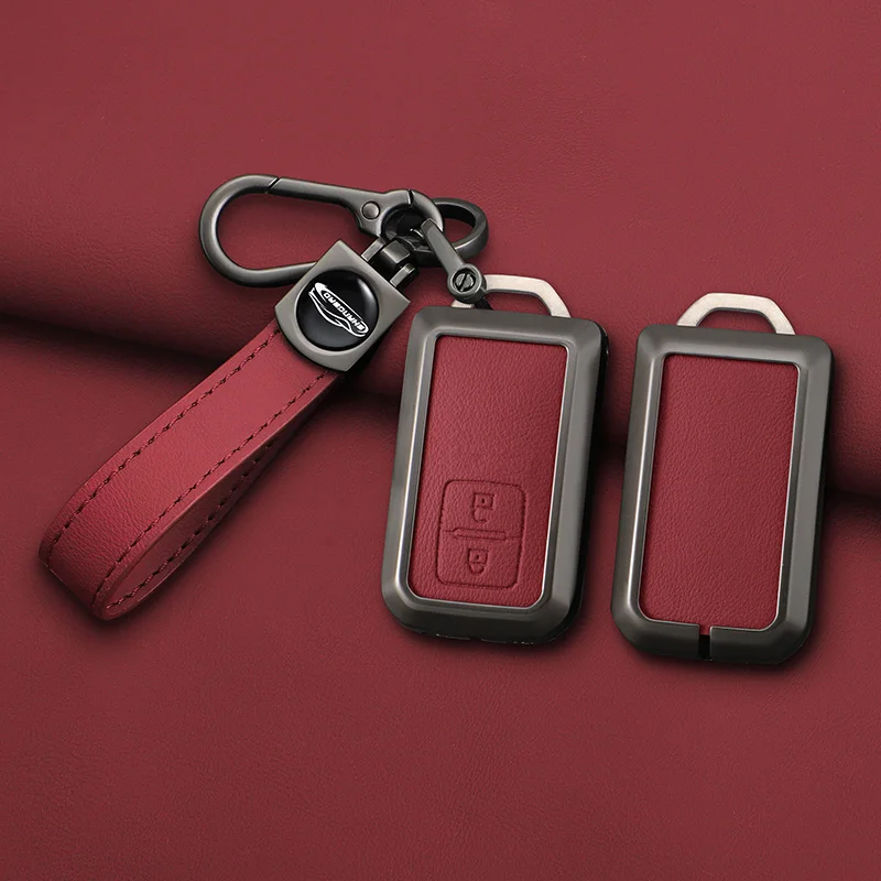 Zink-legierung Leder Auto Smart Key Fall Abdeckung Schutz Shell Für Suzuki Sierra Jimny Swift Embona Spacia Wagon Ertiga Zubehör – Detail 11