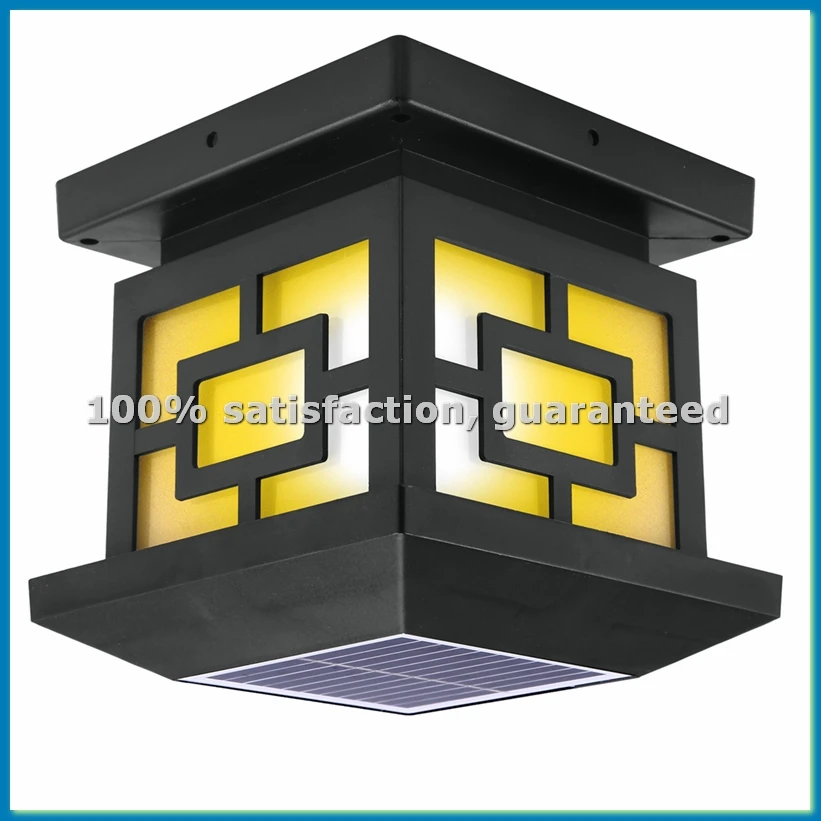 

Уличные солнечные светильники-столбики, настенные светильники, садовые столбчатые светильники, водонепроницаемые декоративные светильники для сада-A33R