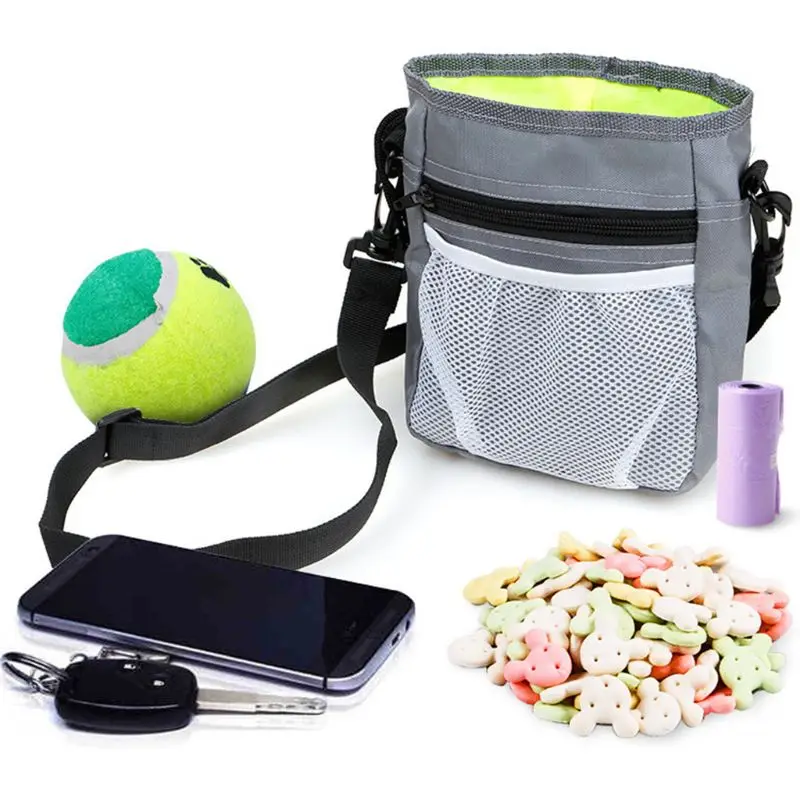 Bolsa desmontable para refrigerios para entrenamiento mascotas, bolsa para perros, bolsillo para alimentación, bolso para