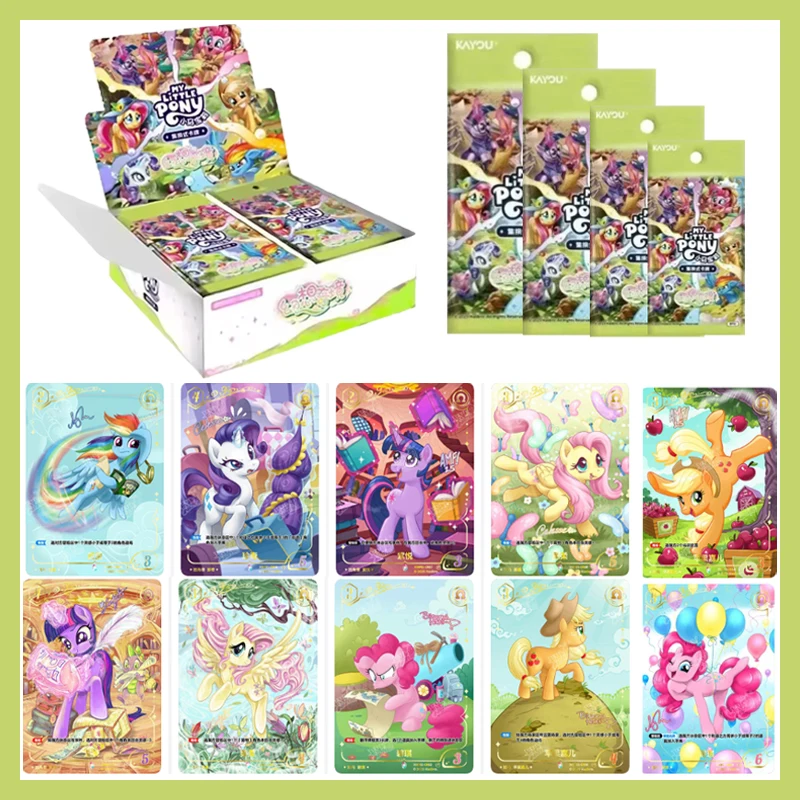 أنيمي بلدي ليتل المهر الداعم حزمة HX1 الخيال العالم لعبة ببطاقات ورقية TCG تحصيل بطاقات هدية للأطفال لعبة طاولة أطفال