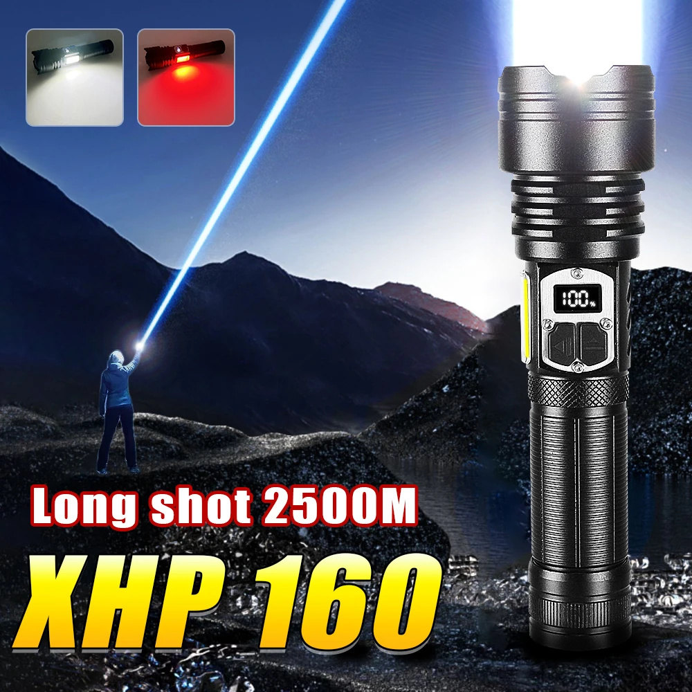 

Мощный светодиодный фонарик COB Light USB аккумуляторная лампа масштабируемый фонарь уличный свет тактические фонарики для кемпинга патруля