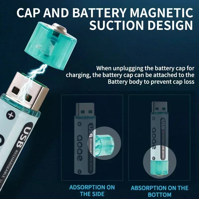 New 1.5V battery AA 2700mAh USB Recarregavel recarregável Li-ion for Remote Contro Fan Electric Toy Free Shipping аккумулятор АА