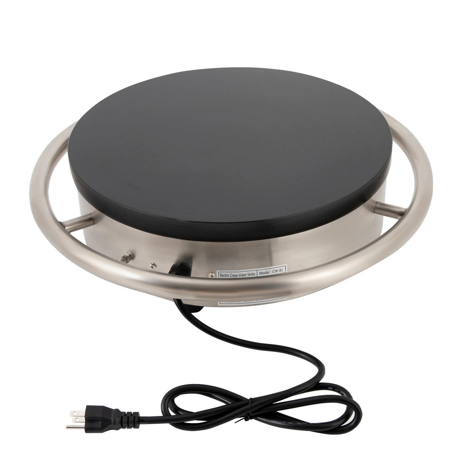 16 بوصة 1500 واط التجارية واحدة عموم كريب صانع كريب الشواية آلة فطيرة كبيرة 50 ℃ -300 ℃