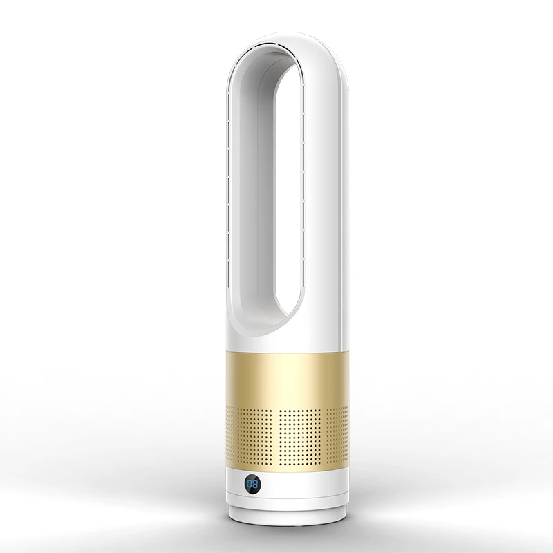 Hot and Cool Bladeless Heater Fan With Remote Control Standing Leafless Fan