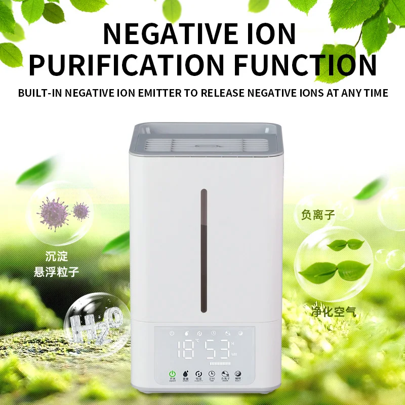 Top Fill Cool Mist & Warm Mist Humidifier for Large Room Home Bedroom Living Room 4L Big Capacity