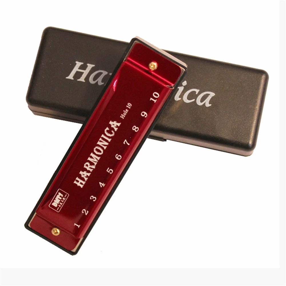 Harmonica 10 Holes Key Of C Blues Harmonica For Fun Music Education Mouth Organ Beginners Kids Educational Toys 60g