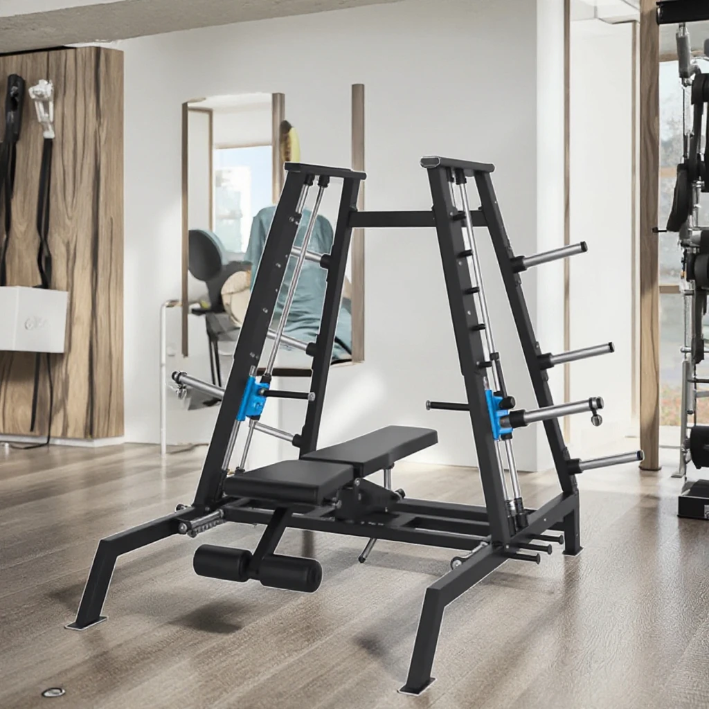 Picture 6: Weight Bench Press Commercial Plate Loaded Multi Chest Press Power Smith Dual System Upper Gym Machine