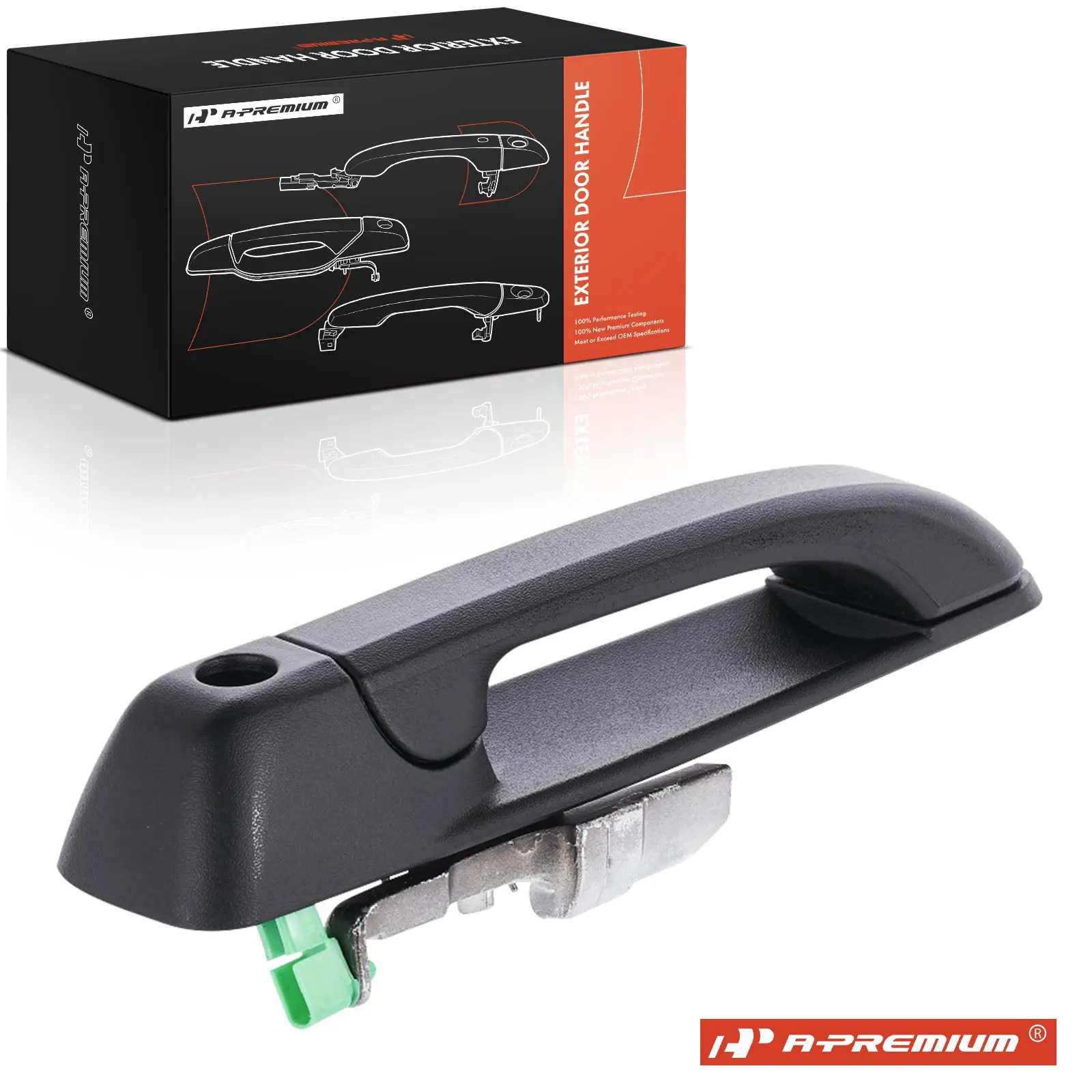 A-Premium Front Driver Side Textured Black Exterior Door Handle for Jeep Grand Cherokee 2005-2010 Commander 2006-2010