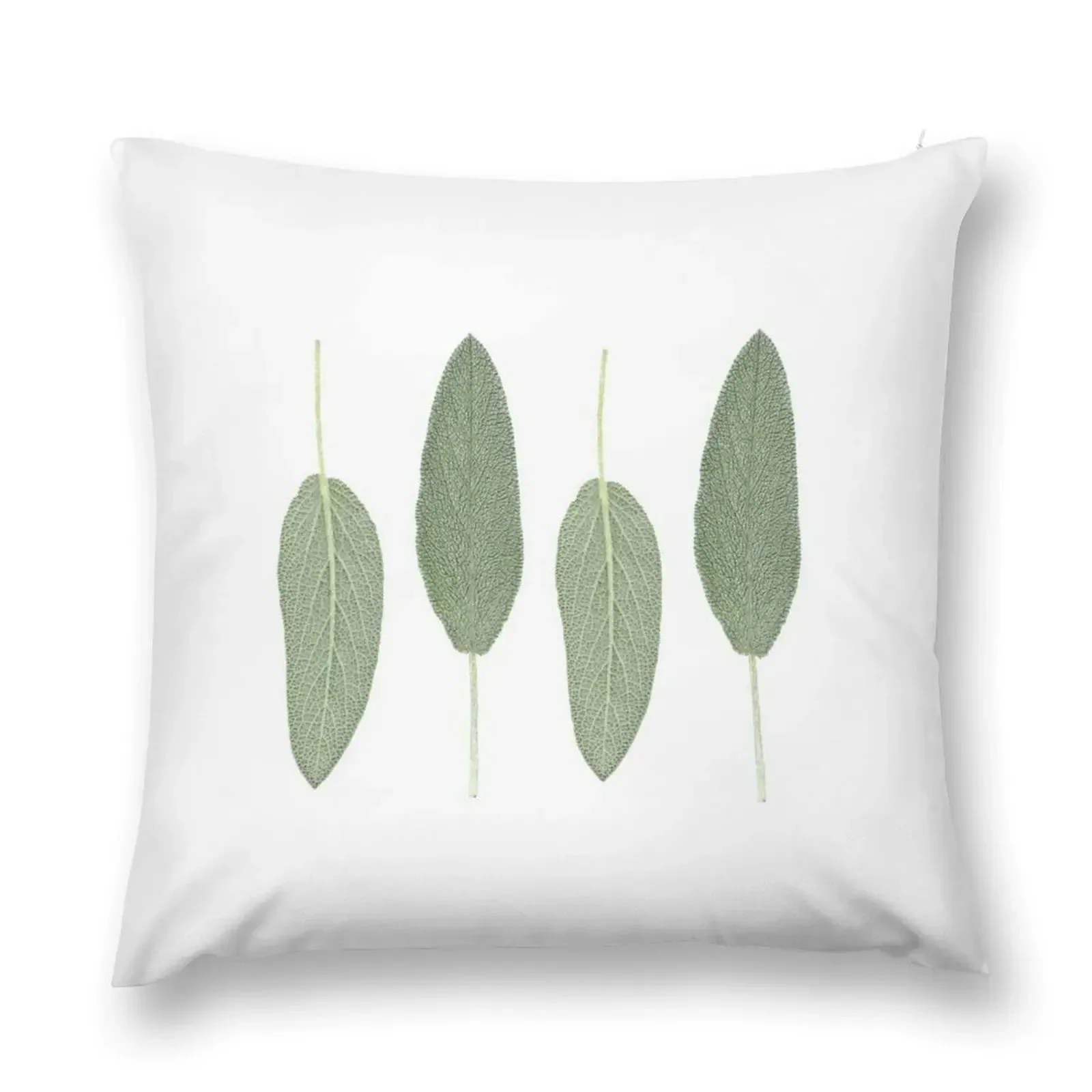 

Green Sage leaves pattern Throw Pillow Pillowcases For Pillows Embroidered Cushion Cover pillow