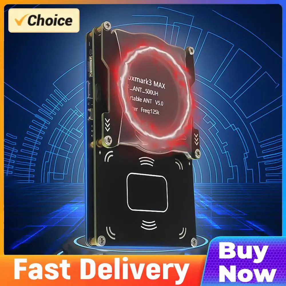 Proxmark3 MAX Set IC ID NFC Tag Decryption Duplicator 13.56Mhz 125Khz Smart Programmer Writer Type-C+Micro NFC Smart Card Writer