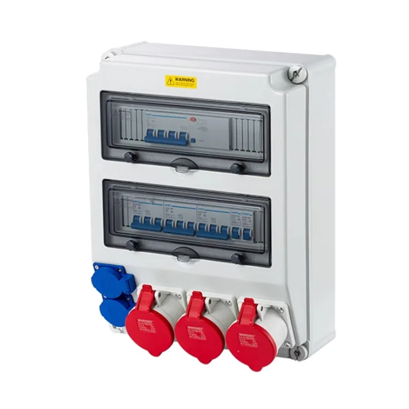 Waterproof Industrial Aviation Socket Box 380V Wall-mounted Strong Power Wiring Three-proof Plastic Maintenance Electric Box