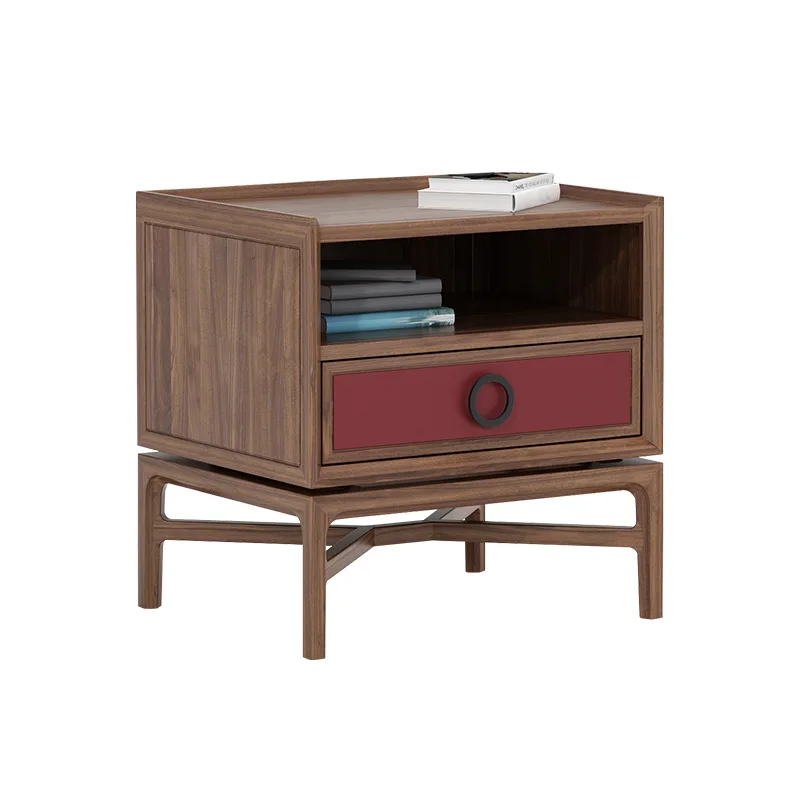 

Bedside Table Solid Wood Simple Bedroom Drawer Household Bedside Cabinet Song Mei Furniture