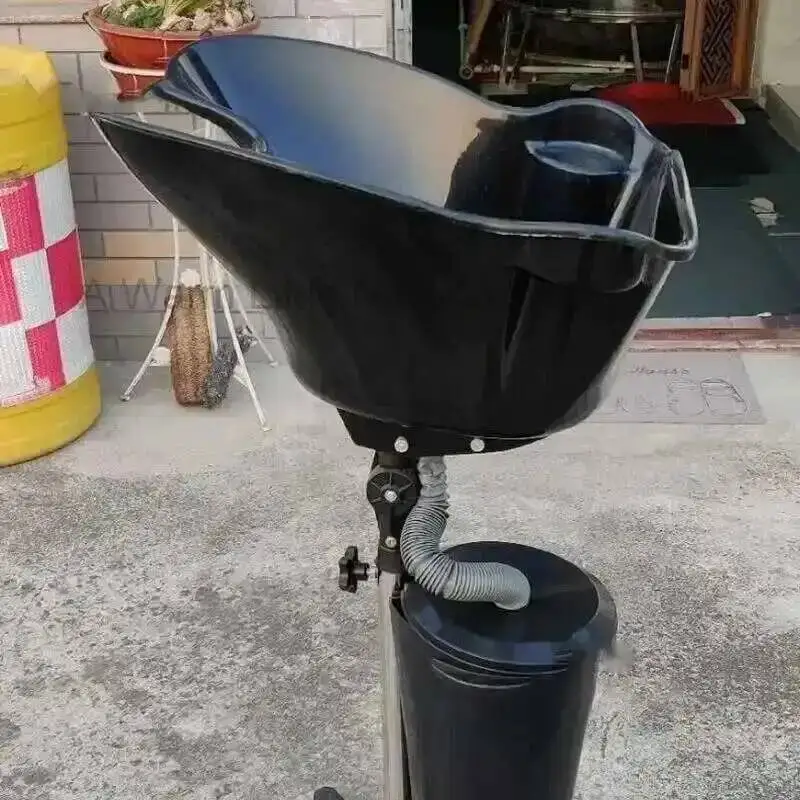 Salon Mobile Barbershop Height Adjustable Shampoo Chair Furniture Hairdresser Hair Wash Tub Sink Beauty Salon Home Accessories B