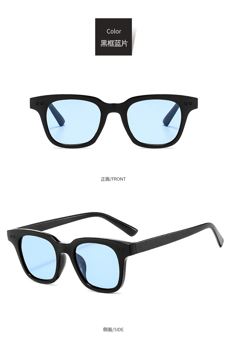 Neue Rechteckige Sonnenbrille für Damen und Herren Vintage Marken-Sonnenbrille Eckige Sonnenbrillen für Frauen und Männer – Detail 10