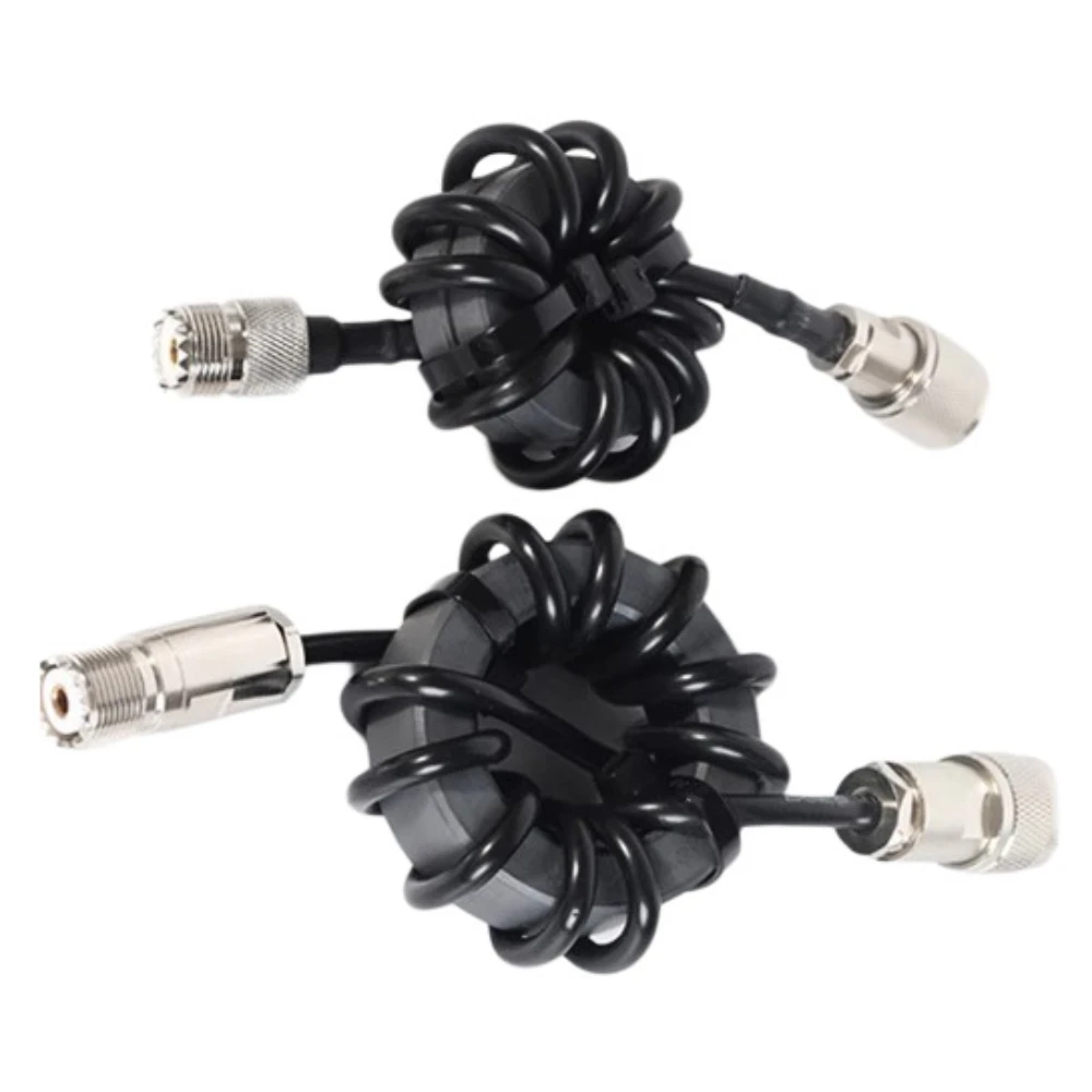 Shortwave Choke Coil Magnetic Ring EM-25 EM-43 HF Radio Accessory 200W 1000W Noise Suppression Electromagnetic Interference