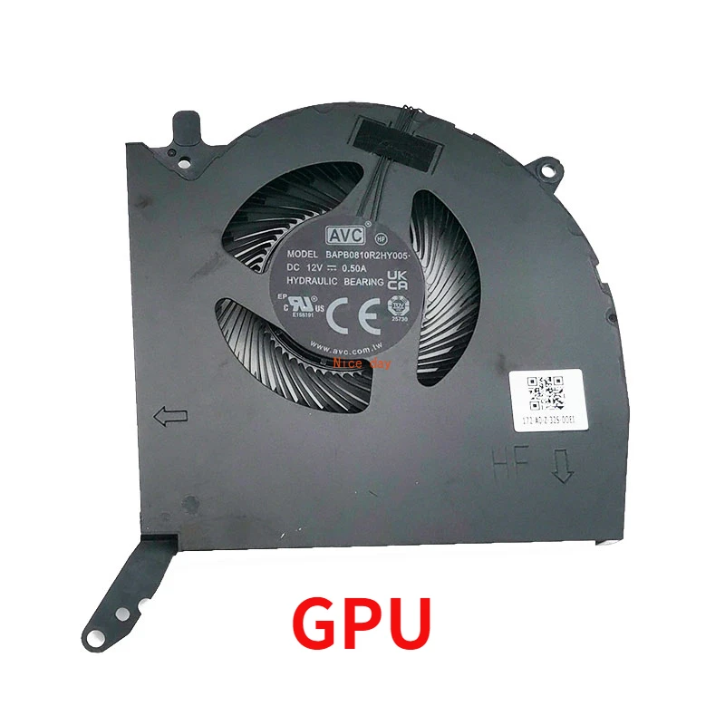 Imagem -03 - Ventilador Cooler para Cpu de Laptop Gpu para Lenovo Legion Pro 16irx8 R9000p 2023 82wk Bapa0810r2hy005 Papb0810r2hy005 5h40s20808 dc 12v Novo