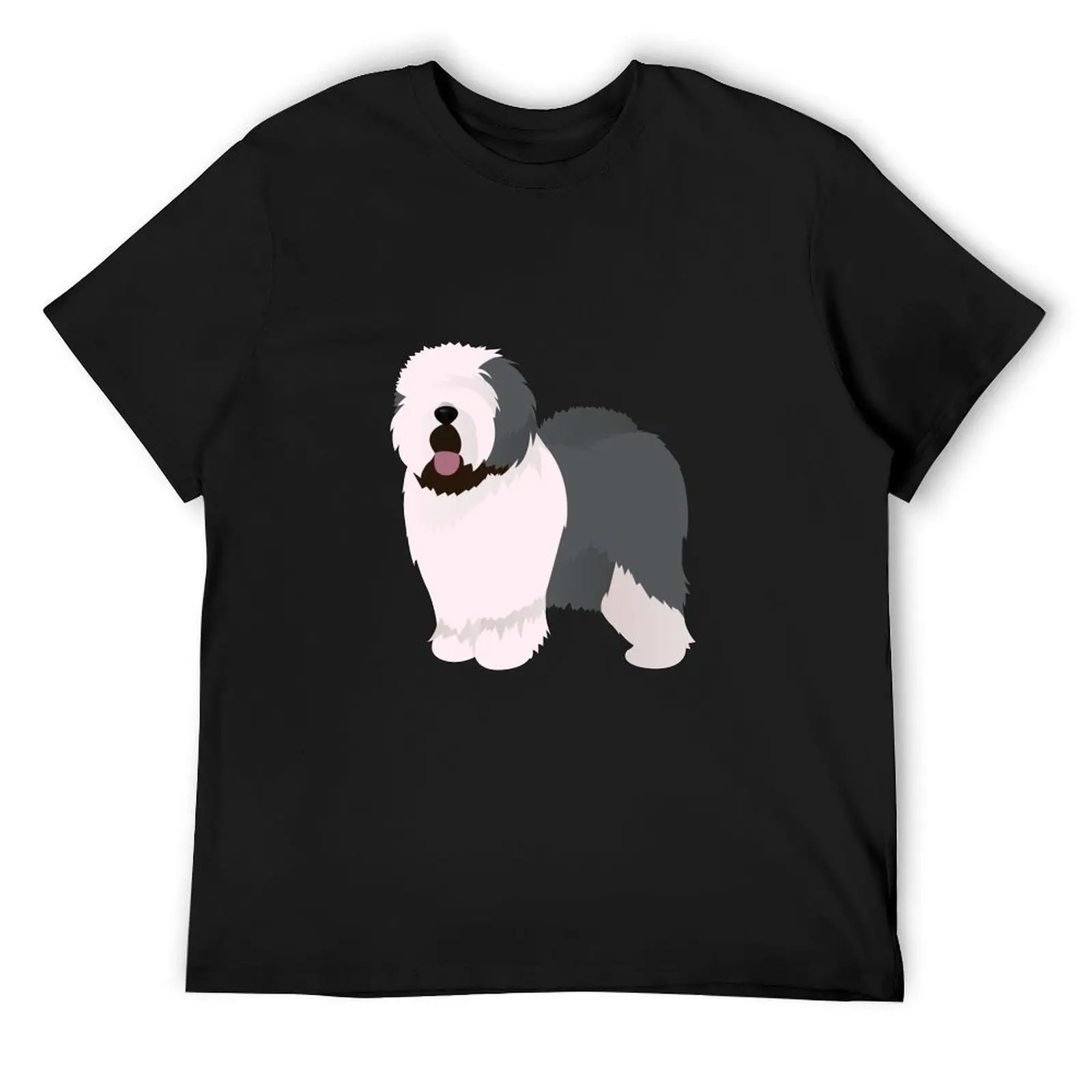 

Old english sheepdog T-Shirt street wear hippie clothes cotton graphic tees mens plain t shirts