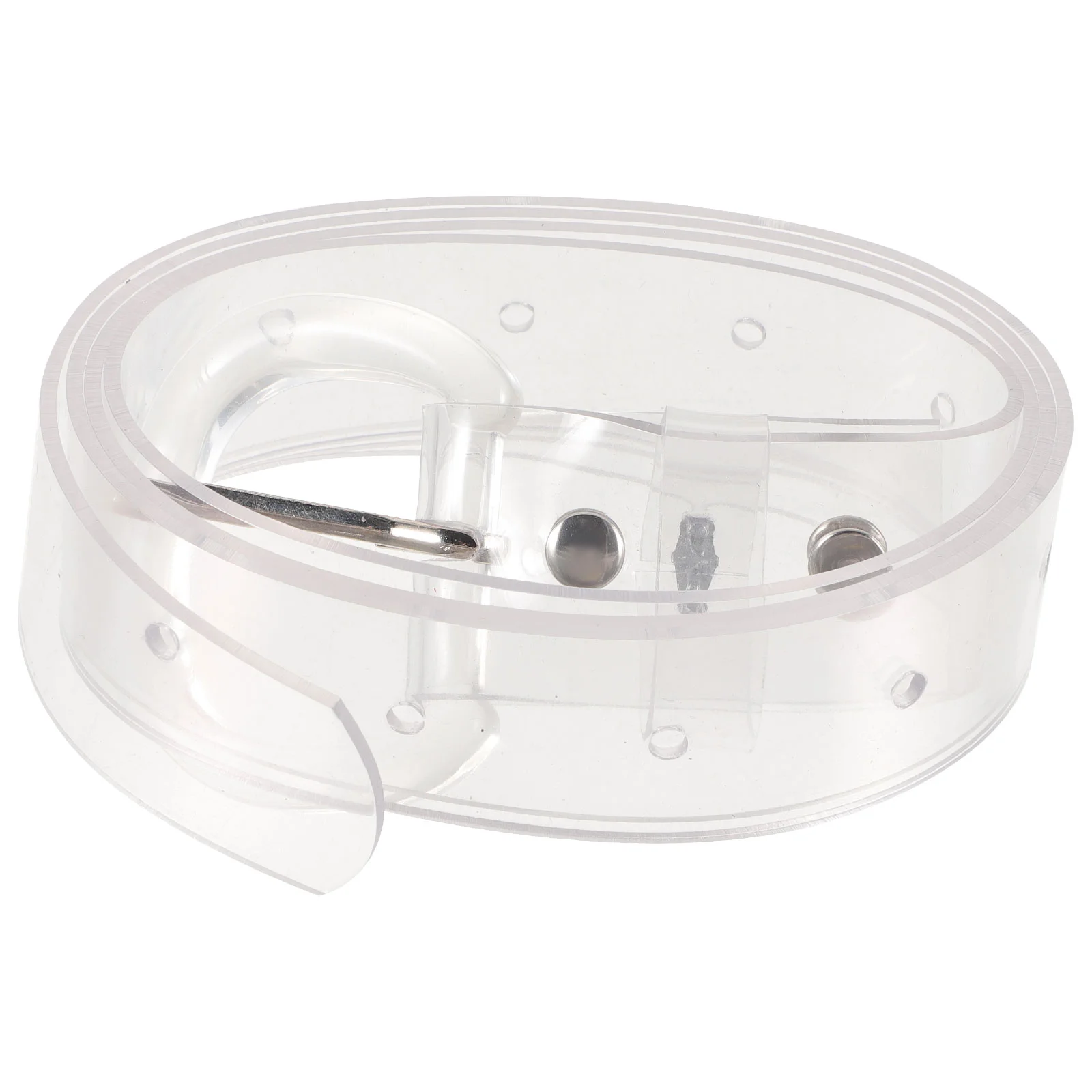 Transparent Belt Flexible Waterproof PVC Waist Dress Breathable Women Strap Lightweight