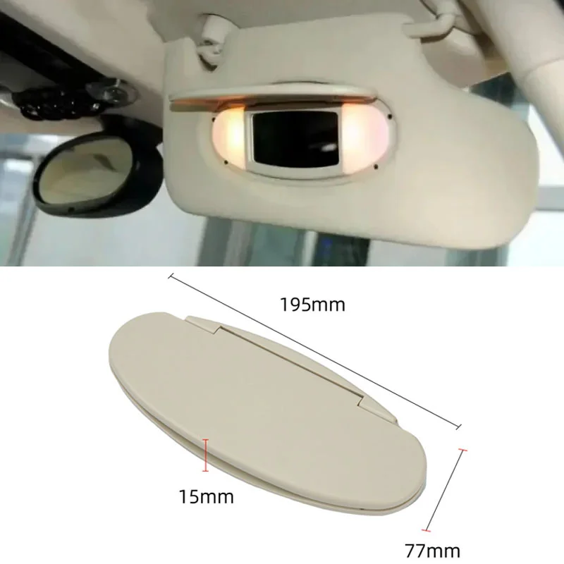 Car Sun Visor Vanity Mirror Cover Housing Replacement for MINI Cooper S One D JCW R55 R56 R57 R58 R59 R60 R61 Interior Sunshade