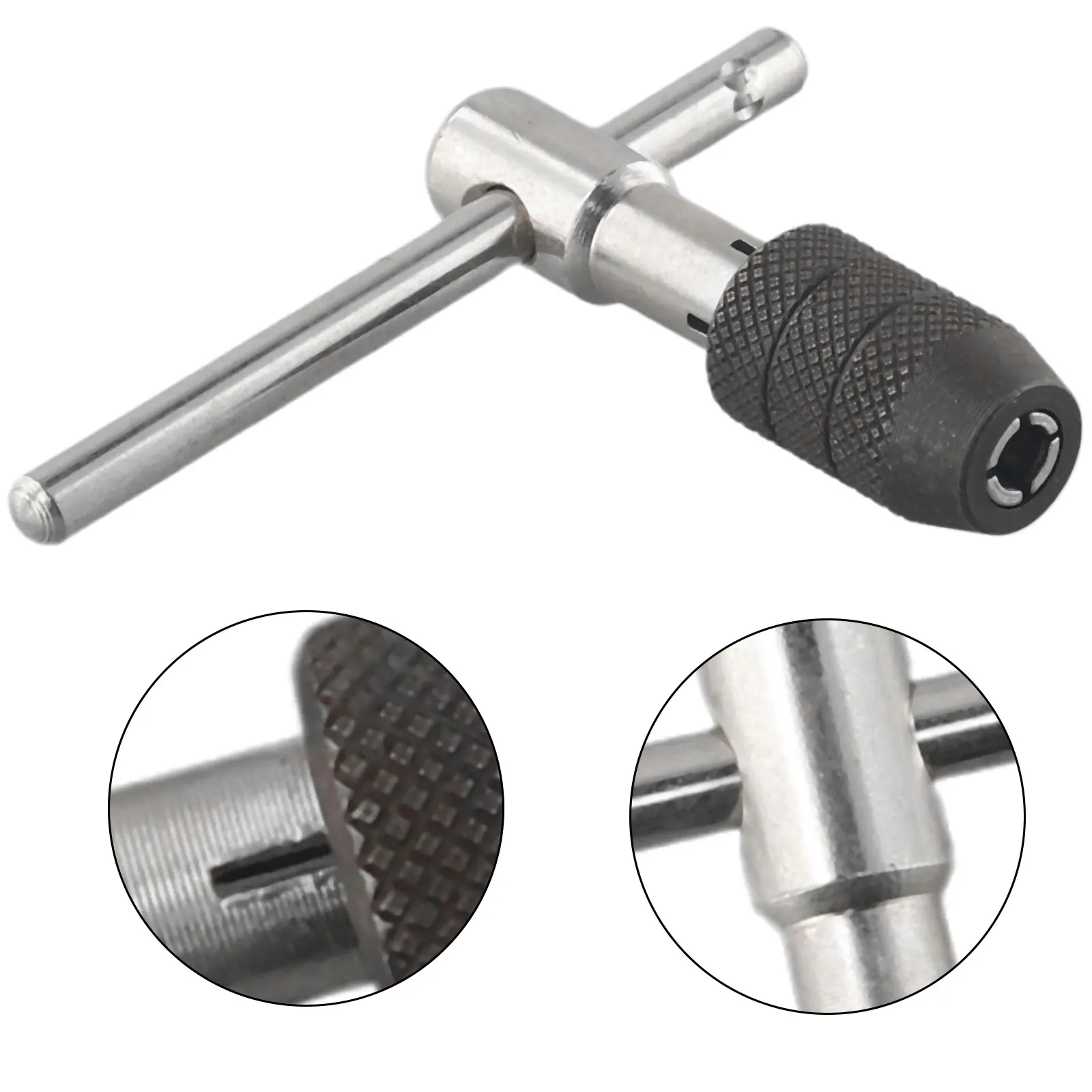 Portable T Tap Wrench Handle Machinist Repair Drill Bit Machine Screw Thread Metric Plug Reamer Manual Hand Tool-6 M5-8 M6-12