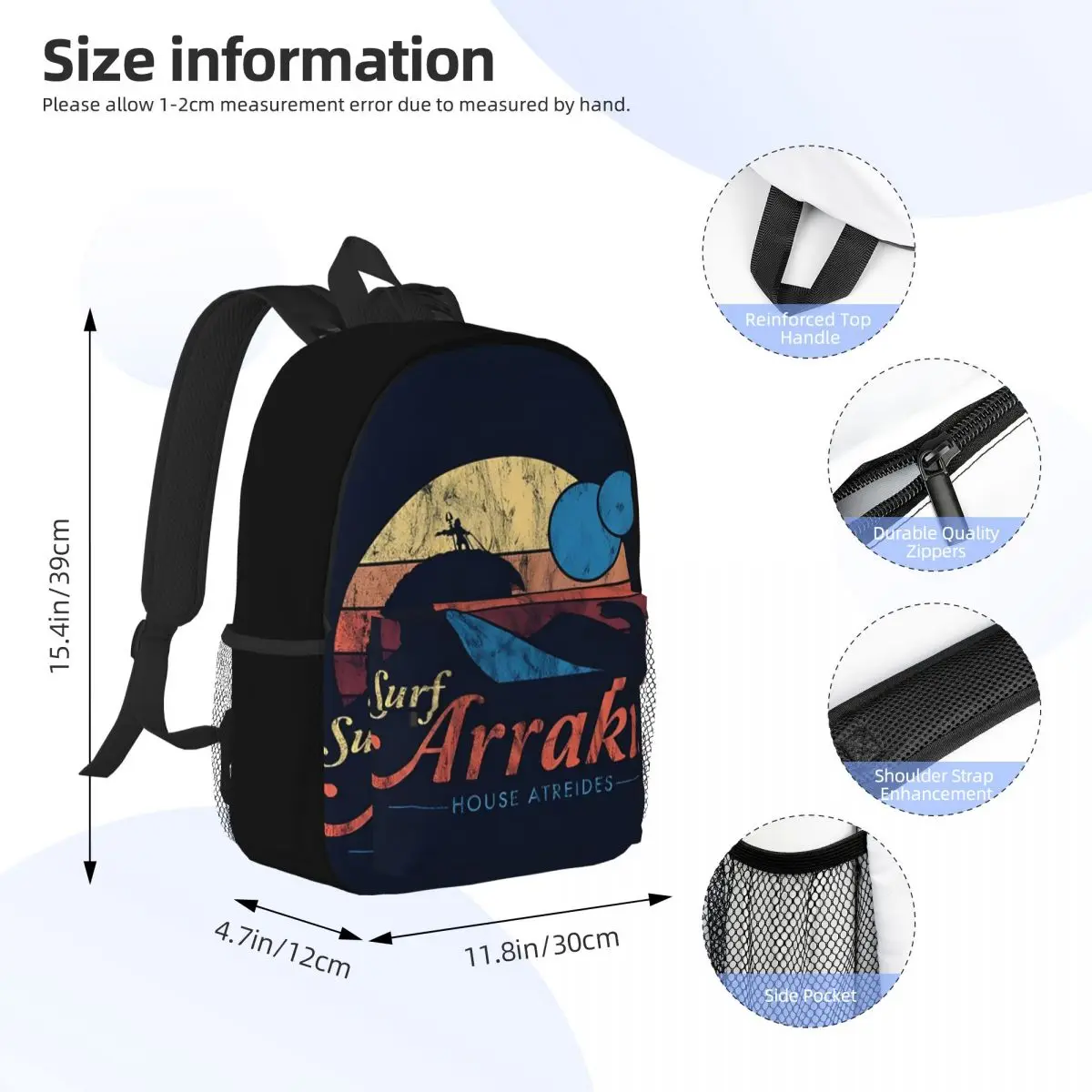 Mochila universitaria impermeable de alta capacidad para mujer, bolsa de viaje para ordenador portátil, 15 pulgadas