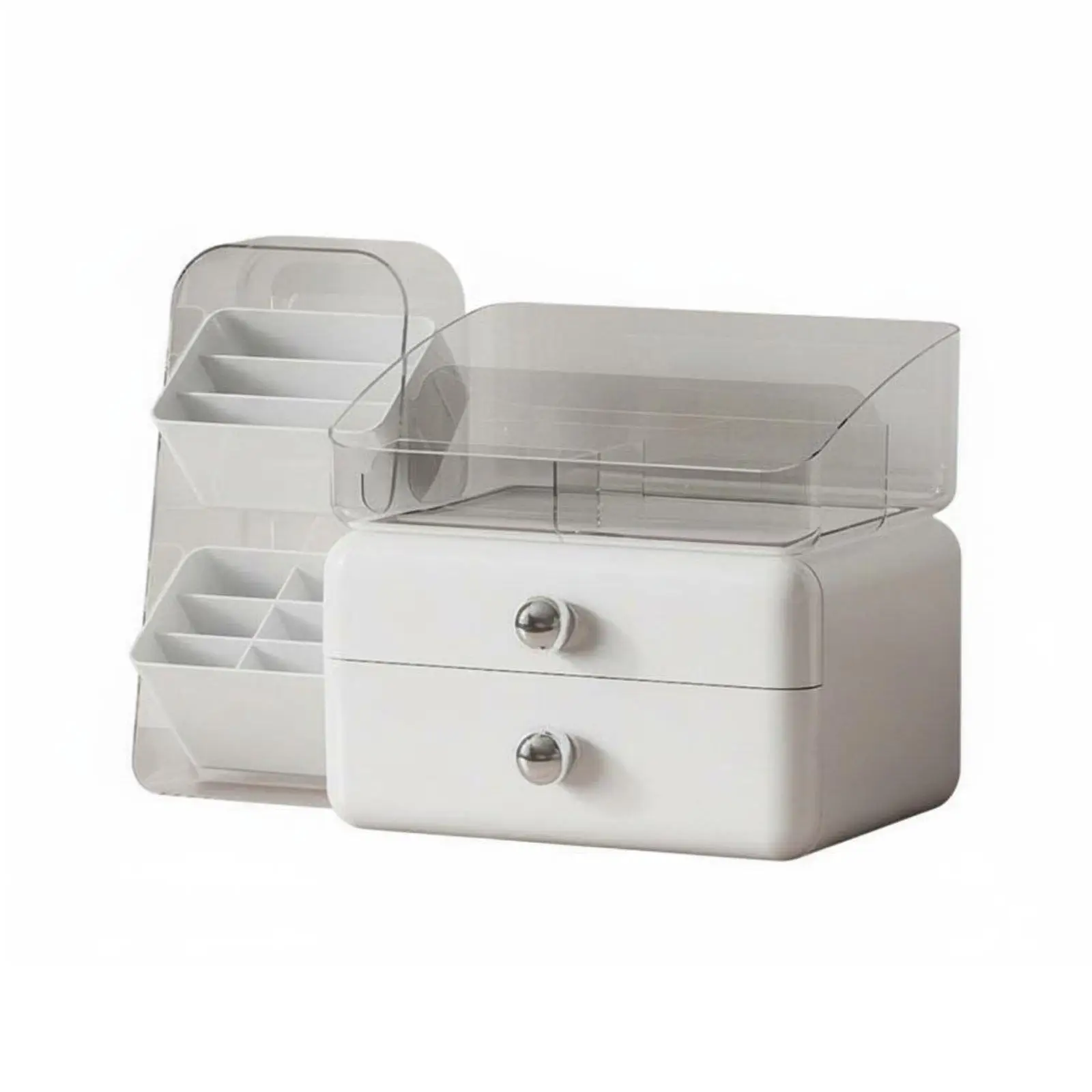 Desktop Cosmetic Organizer with Drawers Large Capacity for Beauty Enthusiasts