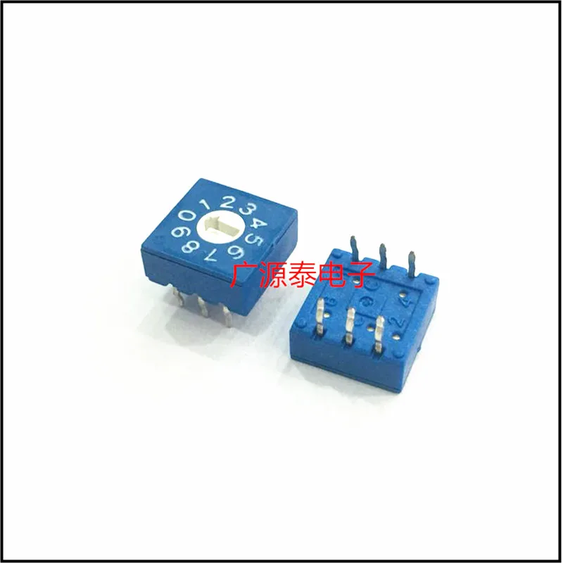 10PCS High-quality 8421 coding switch 0-3/0-7/0-9/0-F 10-bit 16-bit BCD rotary coding switch DIP positive code 1: 4 feet 3: 3