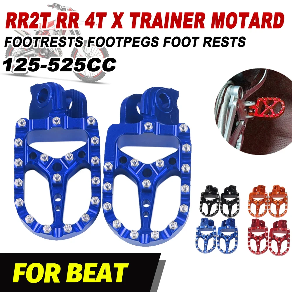 

For BETA RR 2T 4T 125 250 300 350 390 400 430 450 480 498 520 525 Motorcycle Accessories Footrest Foot Pegs Pedal Footpegs