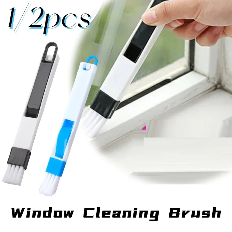 1/2 Pack Window Slot Cleaning Brush Household Cleaning Tools Window Slot Cleaning Brush Keyboard Corner Gap Dust Shovel Track Cl