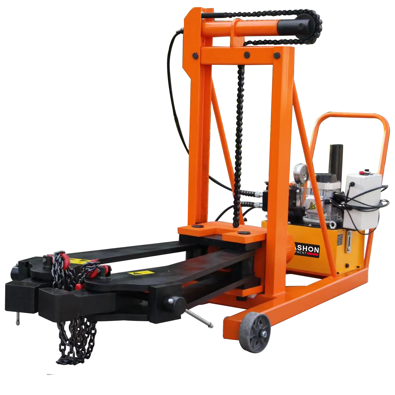 O extrator de engrenagem hidráulica automática de veículo de 2 garras pode ser equipado com elevador elétrico