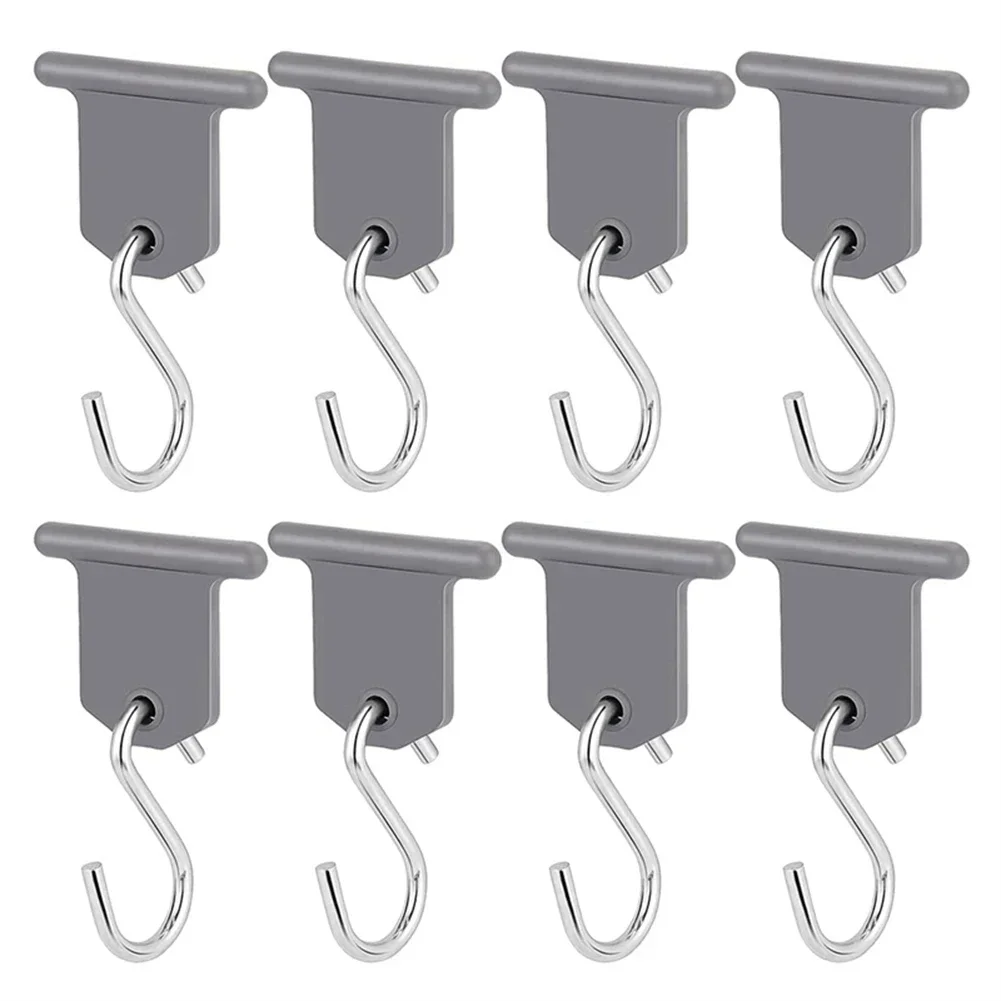 8 Pcs S Shaped Camping Awning Hooks Clips RV Tent Hangers Light Hangers With Holes For Caravan Camperb Accessories