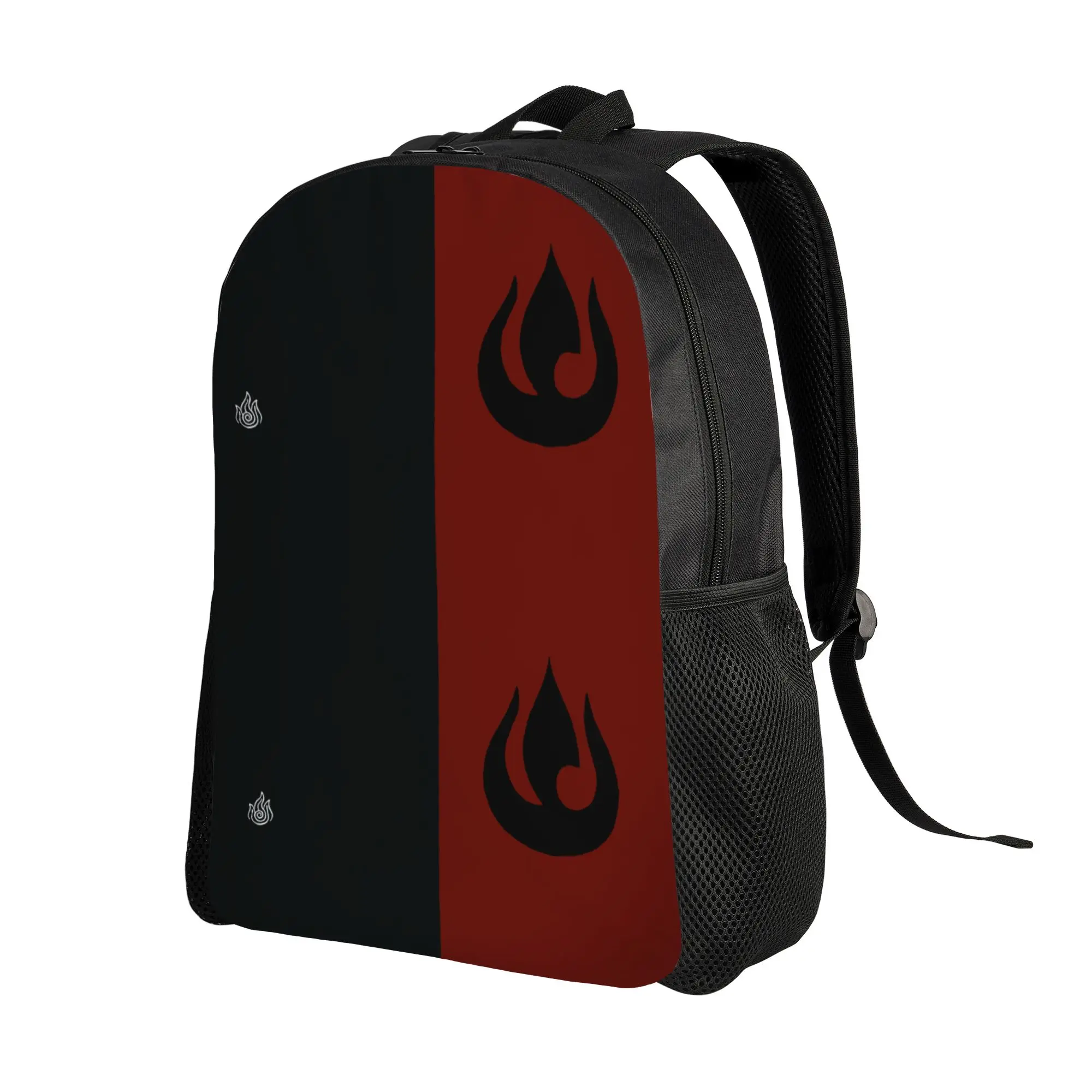 Fire Nation Fashion Backpack Durable High School Work Avatars Airbende Anime Daypack for Men Women Laptop Computer Shoulder Bag